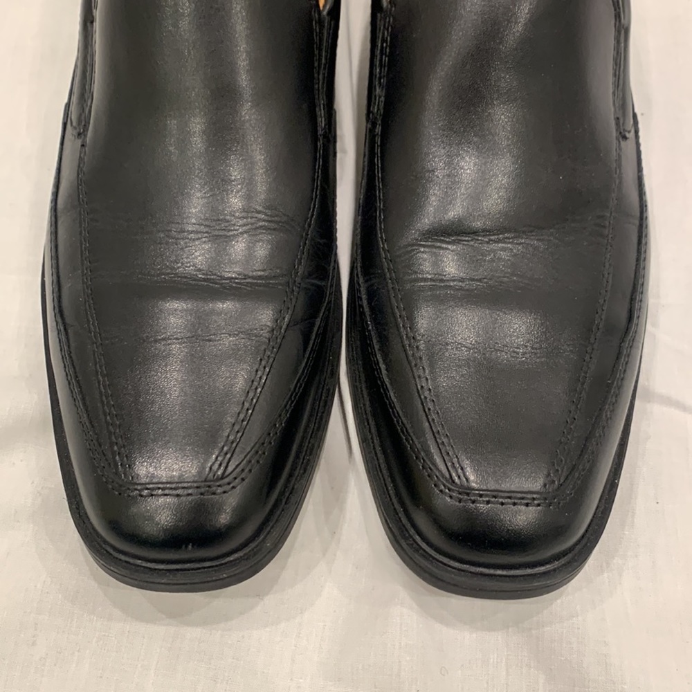 Clarks Ortholite Black Leather Loafer - Picture 4 of 8